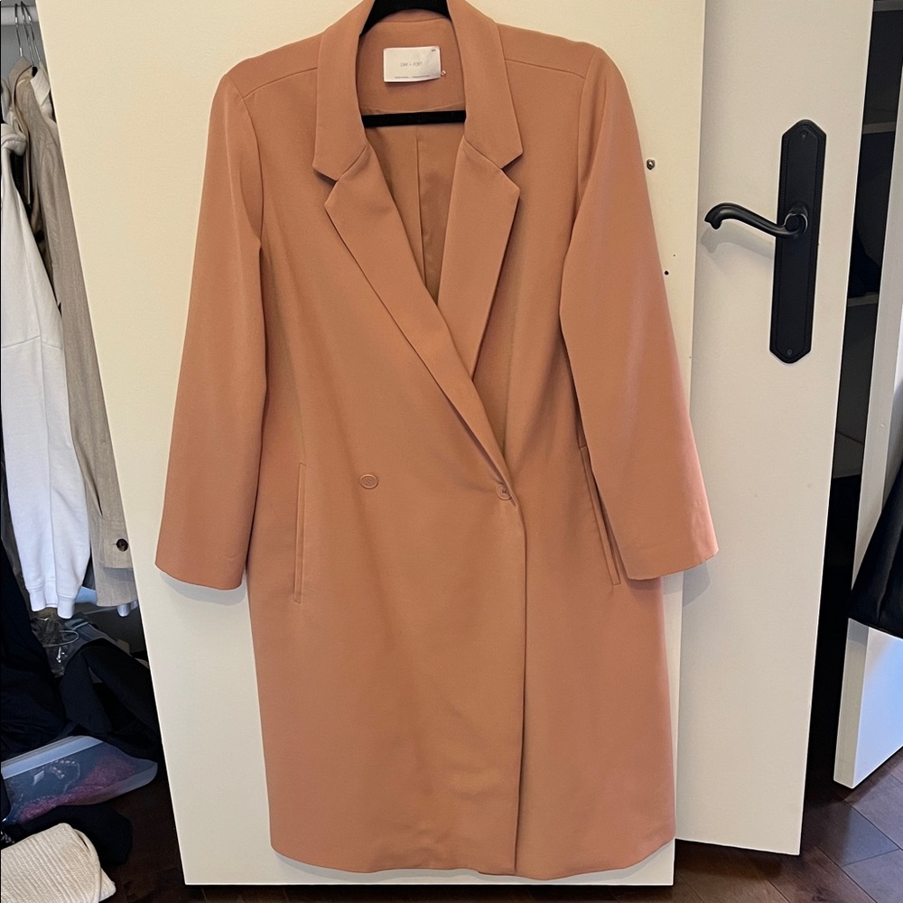 OAK + FORT Light Pink Coat